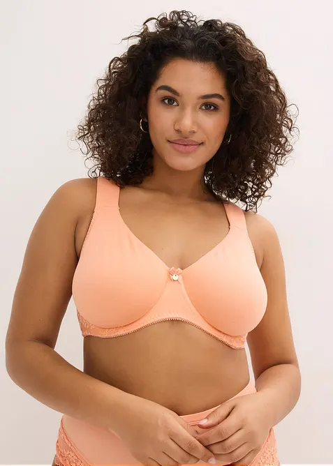 T-skjorte BH med spiler og &oslash;kologisk bomull (2-pack), bonprix