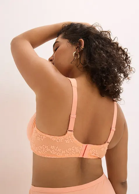 T-skjorte BH med spiler og &oslash;kologisk bomull (2-pack), bonprix