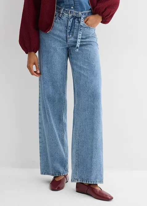 Loose fit-jeans Mid Waist, Straight, bonprix
