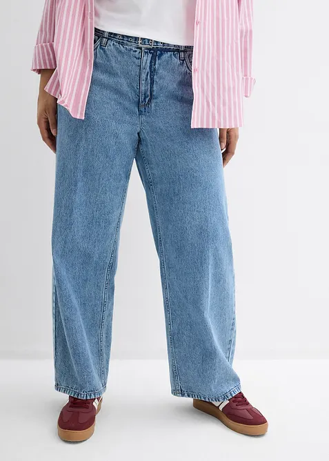 Loose fit-jeans Mid Waist, Straight, bonprix