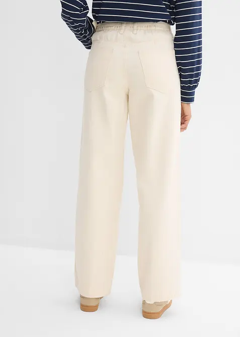 Loose fit-jeans Mid Waist, Straight, bomull, bonprix