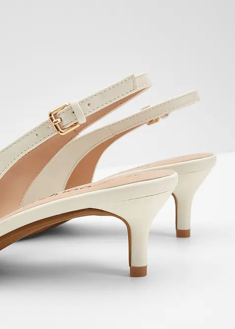 Slingbacks med smale h&aelig;ler, bonprix