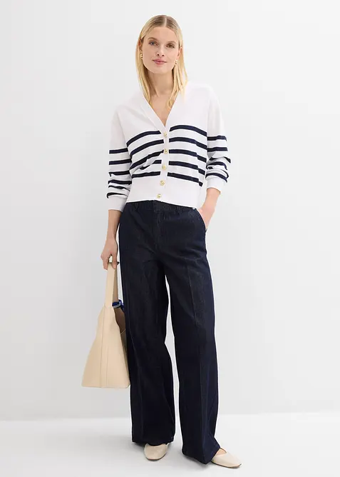 Cardigan i myk viskosemiks, bonprix