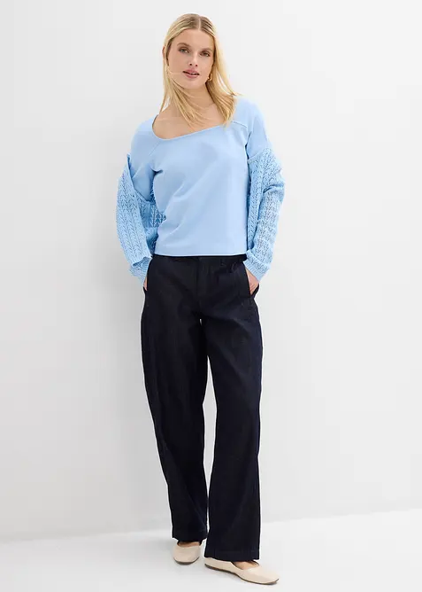 T-skjorte i formstabil, &oslash;kologisk bomull, bonprix