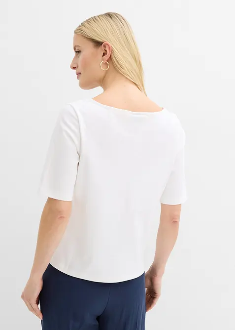 T-skjorte i formstabil, &oslash;kologisk bomull, bonprix