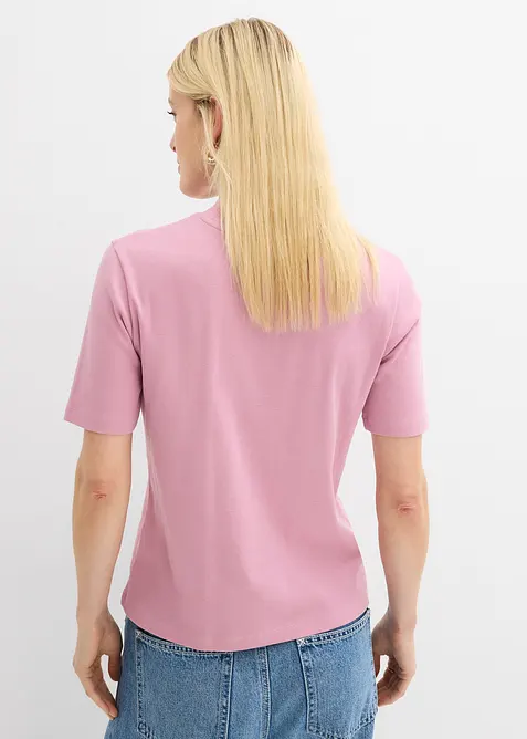 Ribbet topp i 100% bomull, bonprix