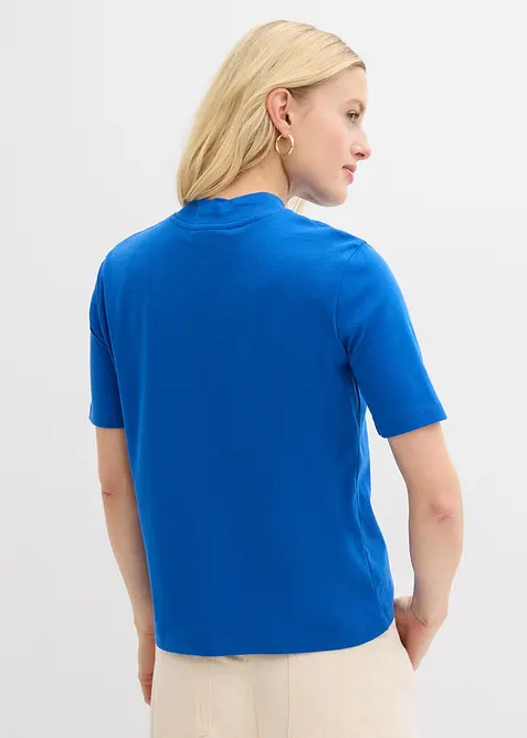 Ribbet topp i 100% bomull, bonprix