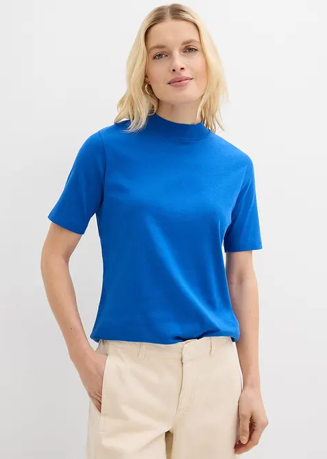 Ribbet topp i 100% bomull, bonprix