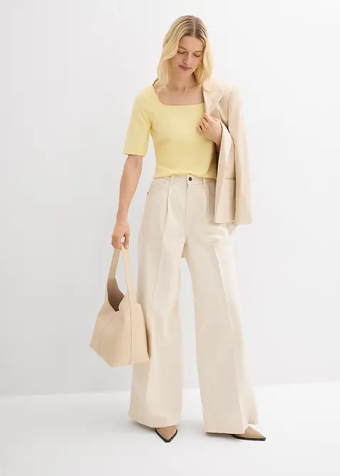 T-skjorte i formstabil, &oslash;kologisk bomull, bonprix