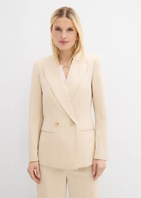 Blazer med n&aring;lestriper, bonprix