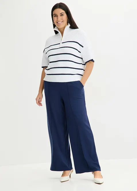 Half zip genser med bomull, bonprix