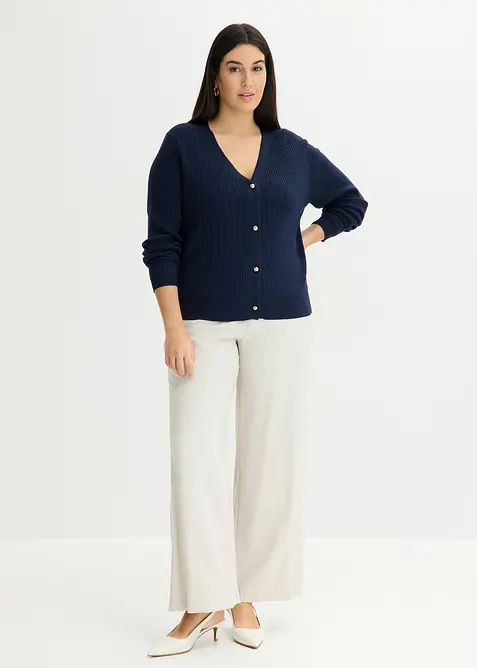 Cardigan i myk viskosemiks, bonprix