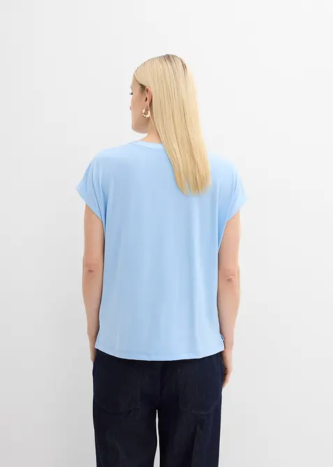 Topp med satengkant, bonprix