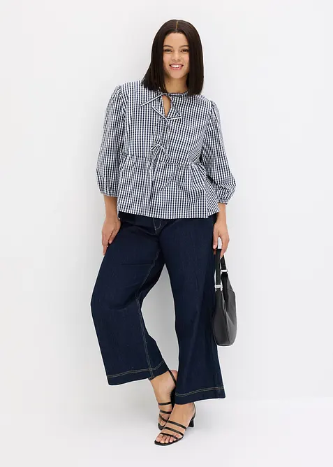 Bluse med knyting, bonprix