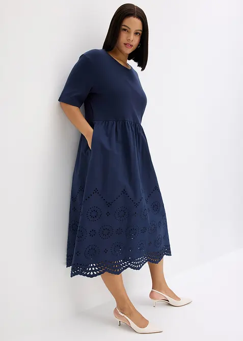 Maxikjole i 100% bomull, bonprix