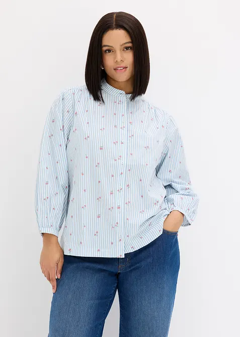 Bluse i 100% bomull, bonprix