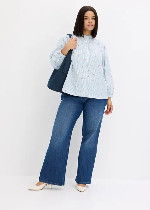 Bluse i 100% bomull, bonprix