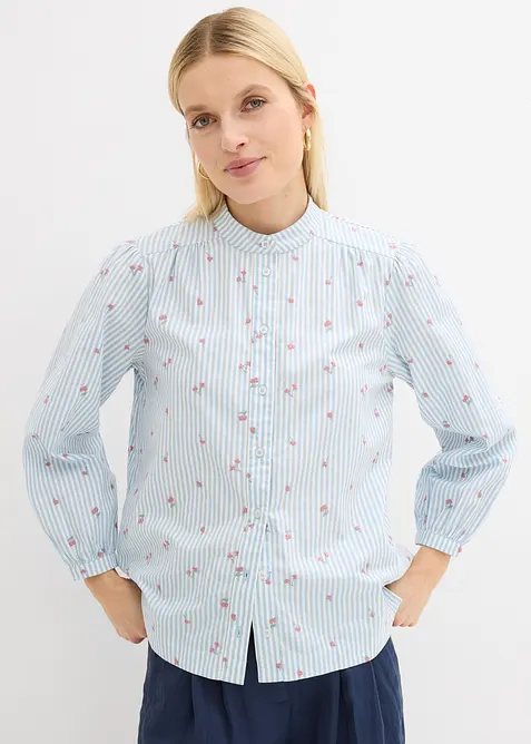 Bluse i 100% bomull, bonprix