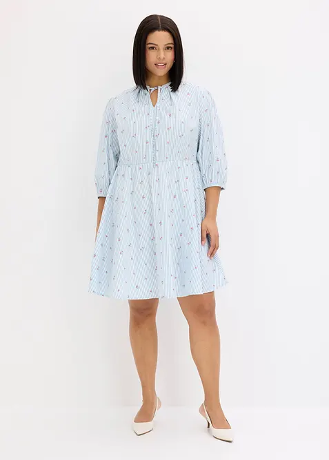 Minikjole i 100% bomull, bonprix