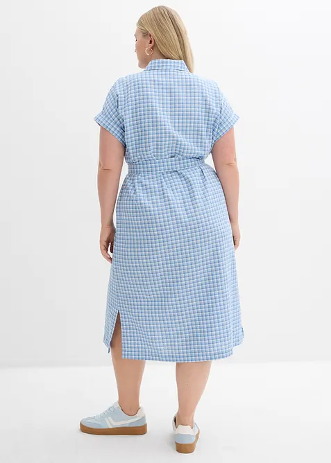 Skjortekjole i linmiks, bonprix