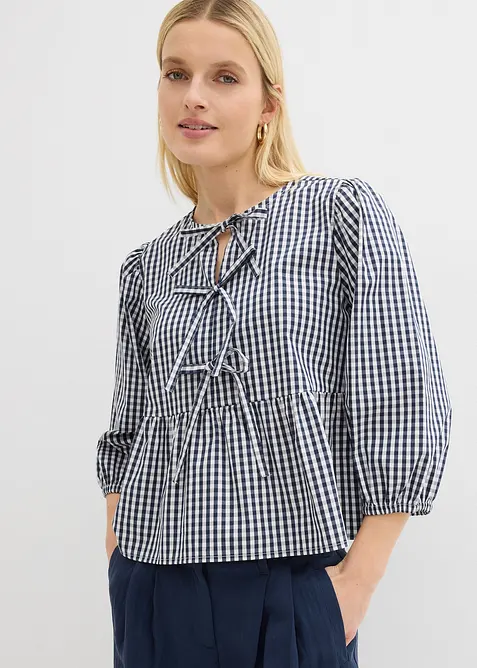 Bluse med knyting, bonprix