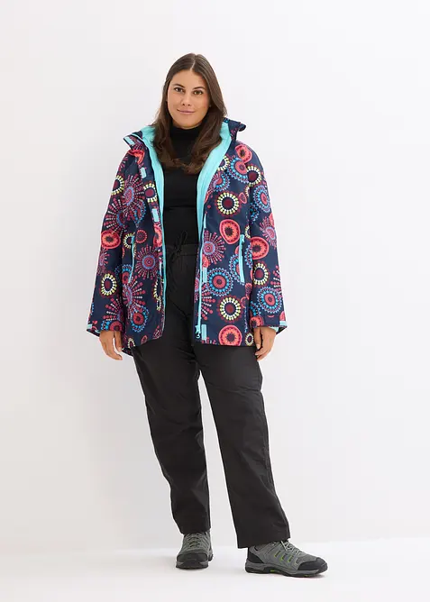 3-i-1-funksjonsjakke  med hette, vanntett, bonprix