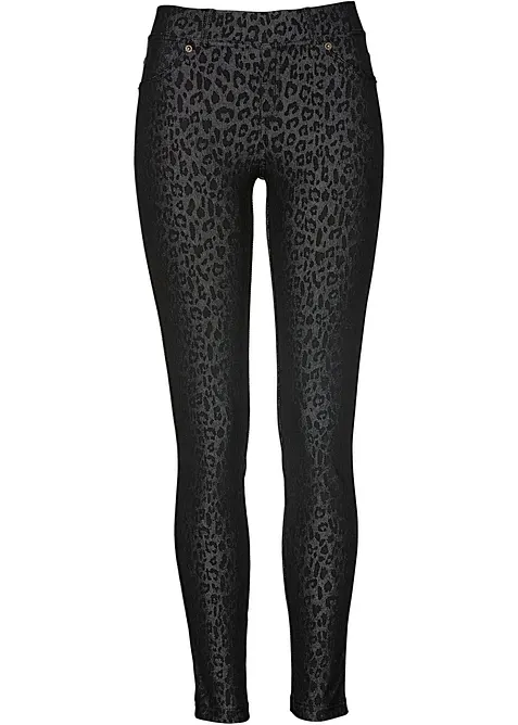 Jeggings med leopardm&oslash;nster, bonprix