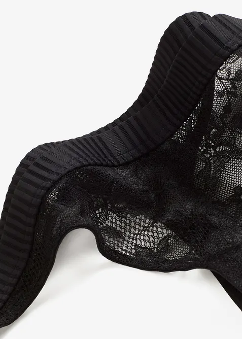 Mini-stringtruse med myk blonde, bonprix