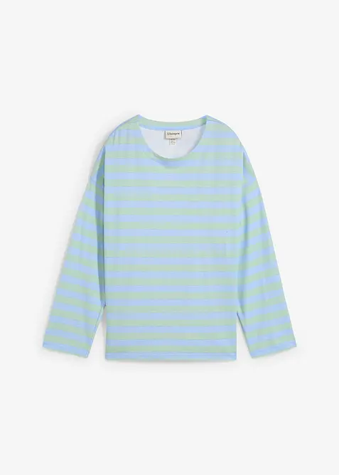 Oversized topp i ren bomull, bonprix