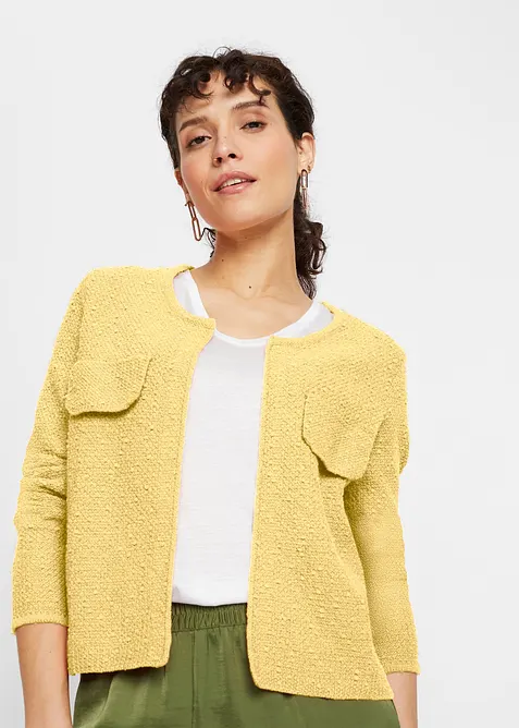 Cardigan i boucl&eacute;, bonprix