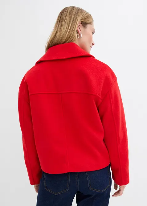 Oversized trench-jakke i ullstil, bonprix