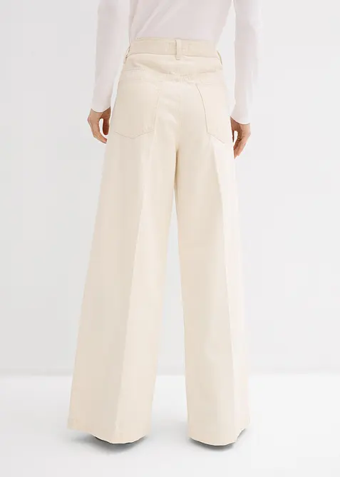 Super Wide Leg-jeans, bomull, bonprix