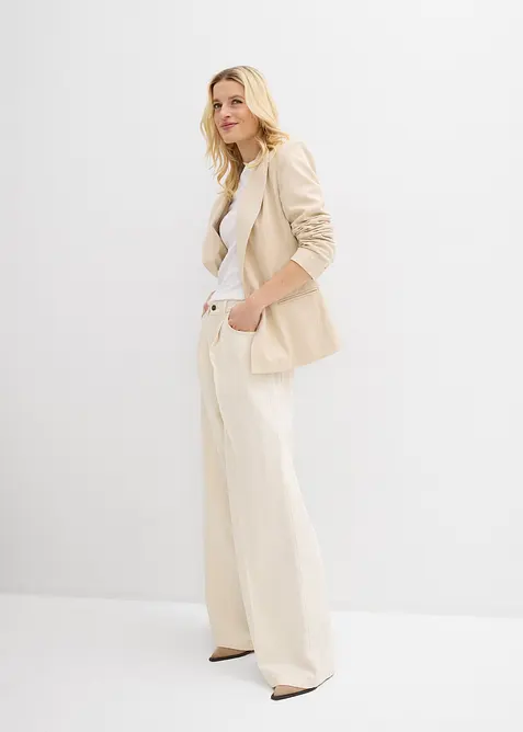 Super Wide Leg-jeans, bomull, bonprix