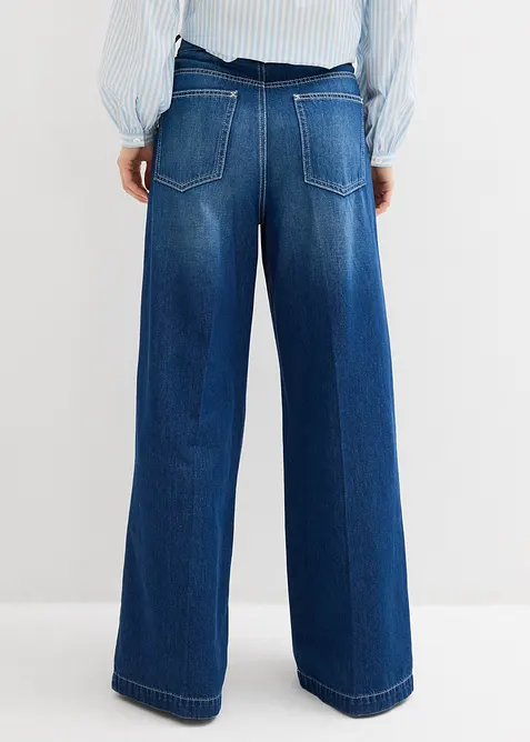 Super Wide Leg-jeans, bomull, bonprix