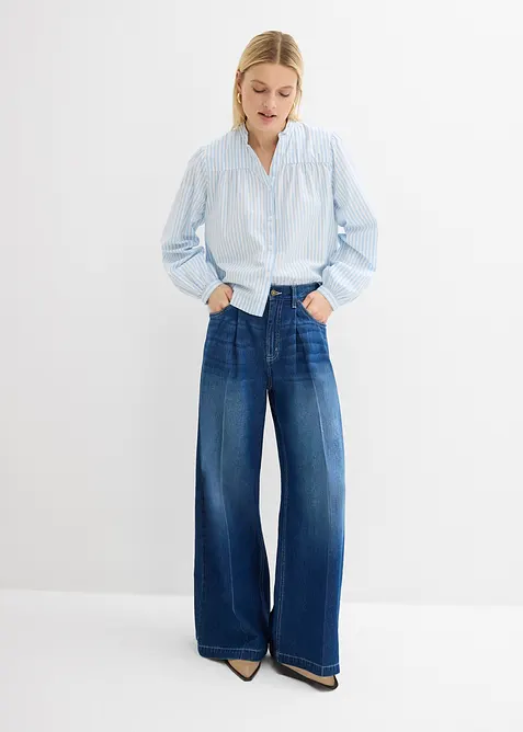 Super Wide Leg-jeans, bomull, bonprix