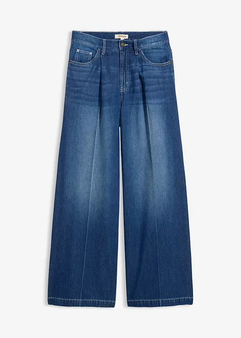 Super Wide Leg-jeans, bomull, bonprix