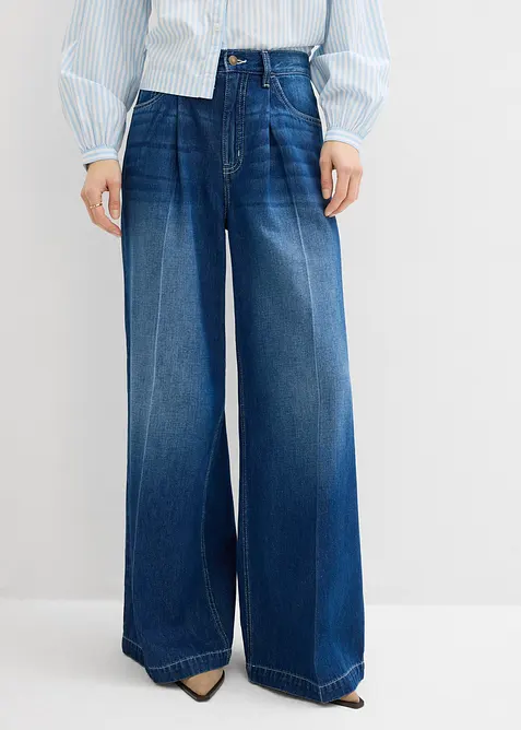 Super Wide Leg-jeans, bomull, bonprix