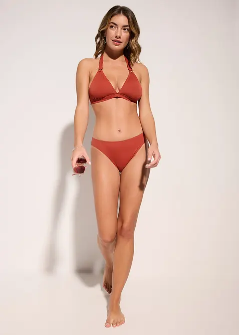 Halterneck-bikini med ringpynt, bonprix