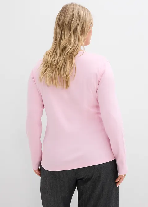 Langermet topp i 100% &oslash;kologisk bomull, bonprix