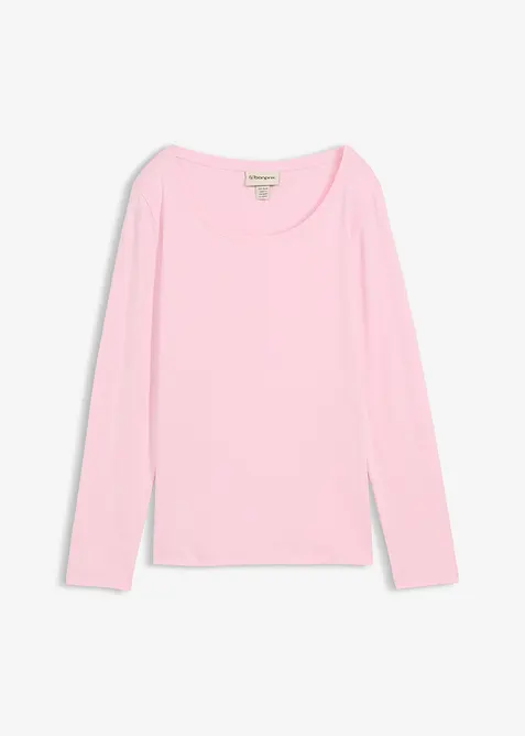 Langermet topp i 100% &oslash;kologisk bomull, bonprix