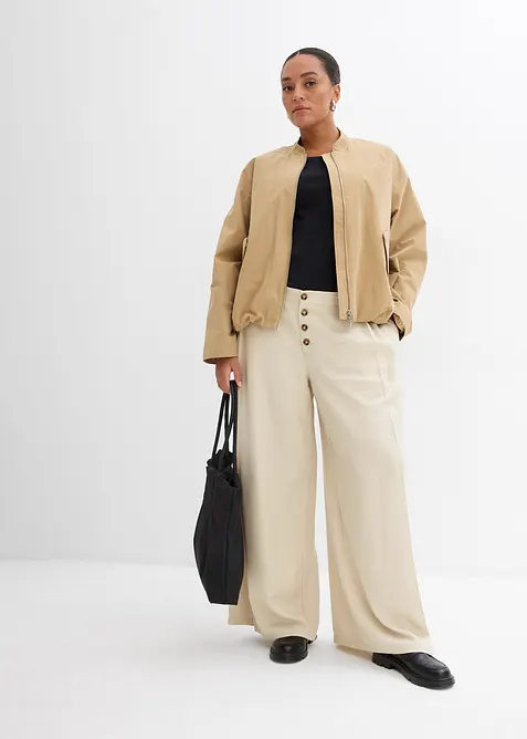 Langermet topp i 100% &oslash;kologisk bomull, bonprix