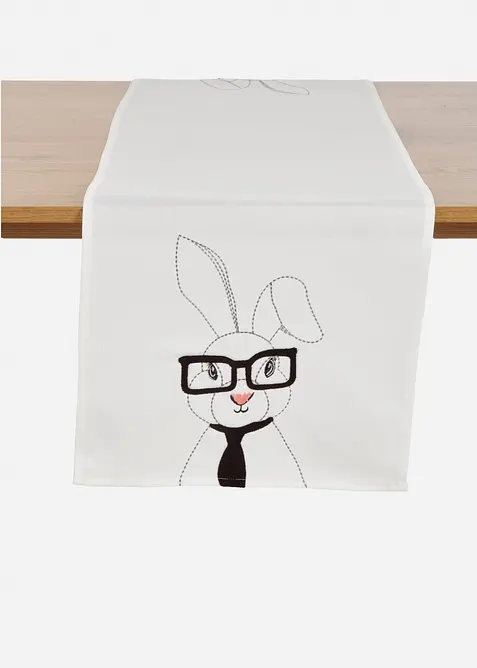 Bordl&oslash;per med harebroderi, bonprix