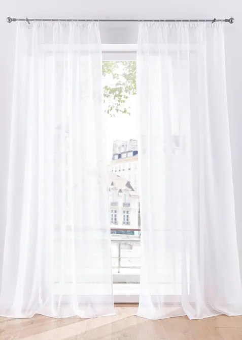 Gardin med lett struktur, f&aring;s ogs&aring; i ekstra lang (1-pack), bonprix