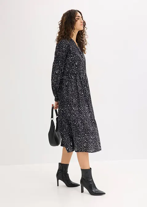 Midikjole i 100% bomull, bonprix