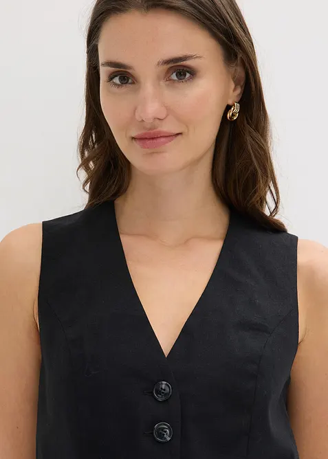 Vest i lett viskosemiks, bonprix