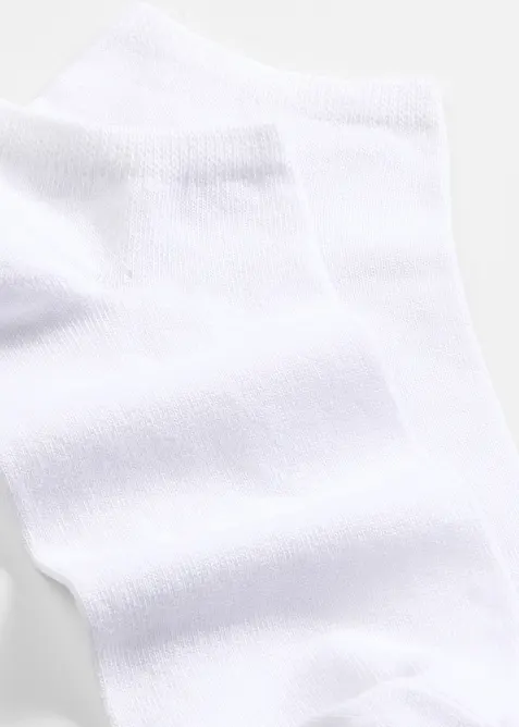 Sneakerssokker med &oslash;kologisk bomull (8-pack), bonprix