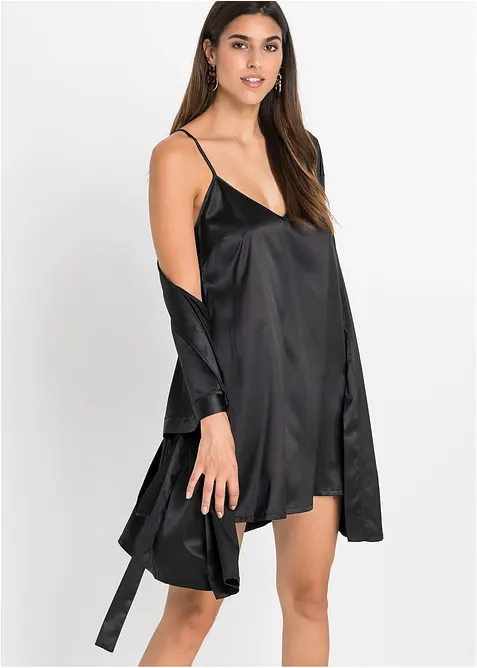 Morgenk&aring;pe-sett (Kimono + neglisj&eacute;, 2-delt sett), bonprix