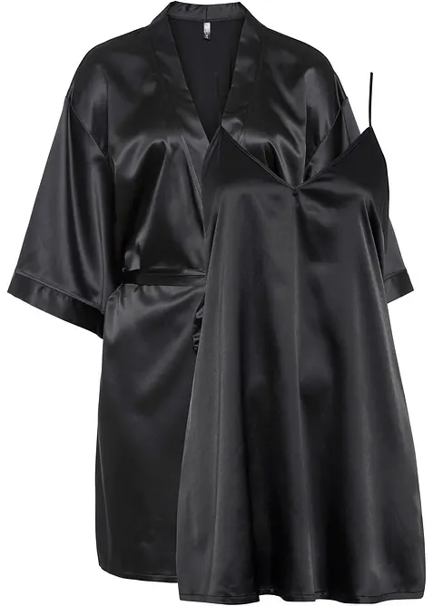 Morgenk&aring;pe-sett (Kimono + neglisj&eacute;, 2-delt sett), bonprix