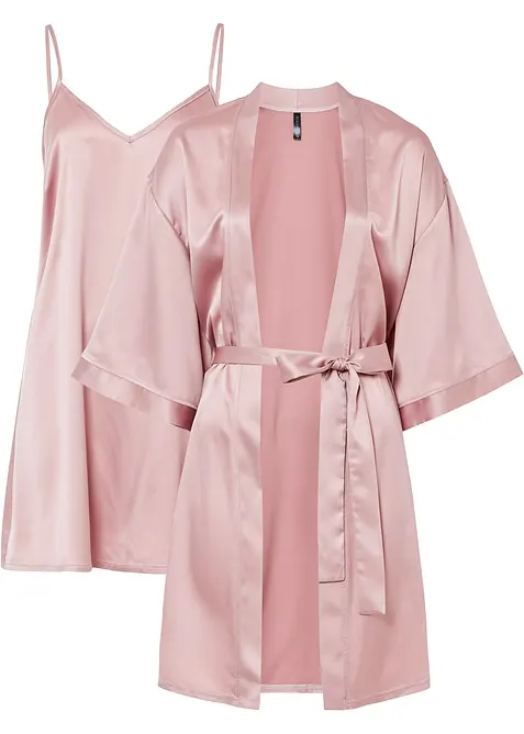 Morgenk&aring;pe-sett (Kimono + neglisj&eacute;, 2-delt sett), bonprix
