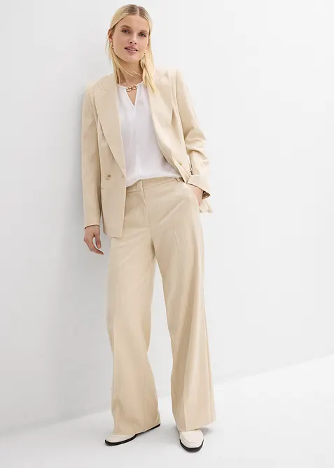 Dressbukse med n&aring;lestriper, bonprix